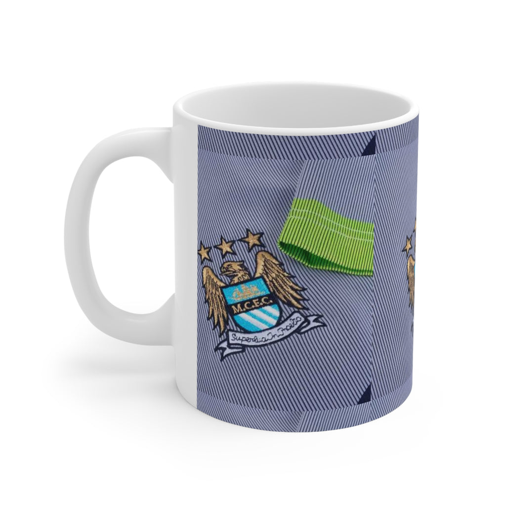 Manchester City Crest Ceramic Coffee Mug — 11oz & 15oz Football Fan Gift
