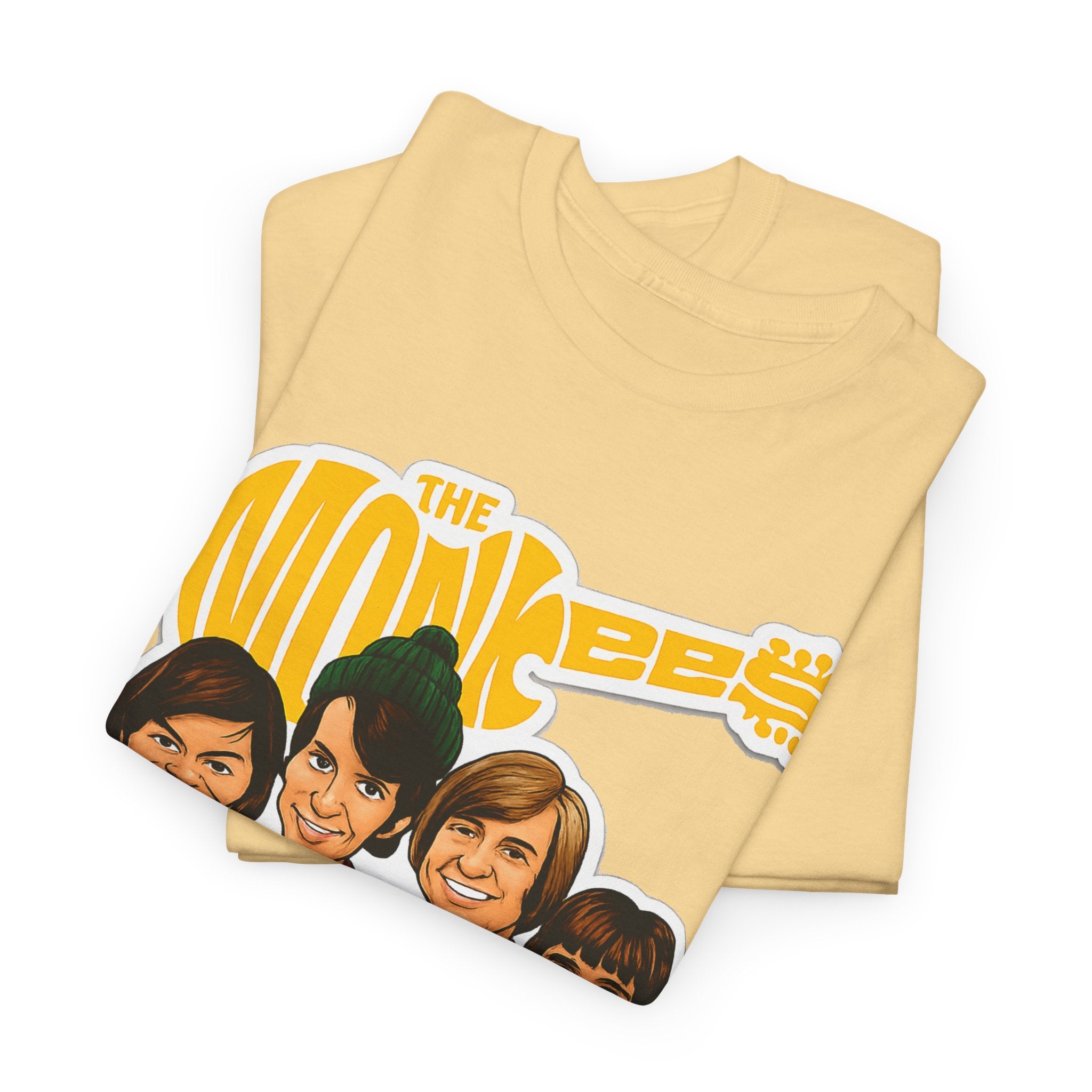 The Monkees Retro Band Tee — Colorful Car Cartoon Graphic