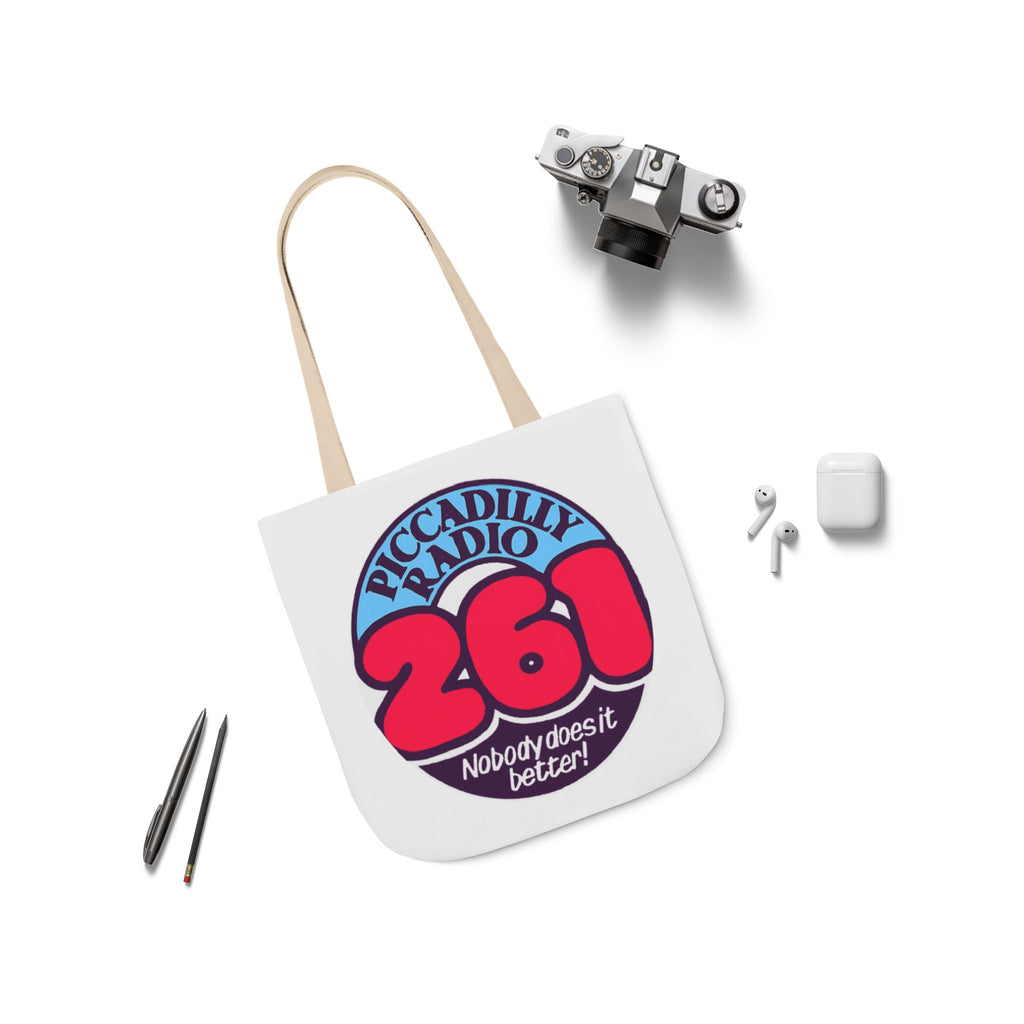 Tote Bag — Retro 'Piccadilly Radio 261' Vintage Logo Canvas Tote