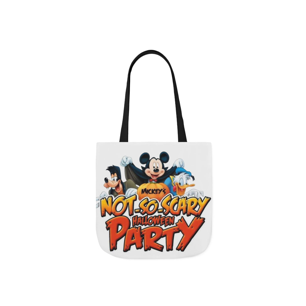 Halloween Party Canvas Tote Bag — "Not-So-Scary Halloween Party" Graphic