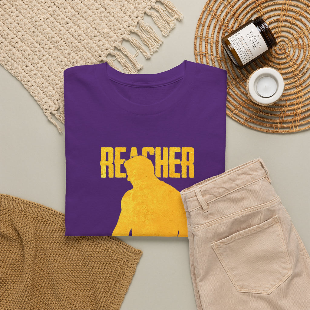 Reacher Silhouette Tee – Bold Yellow Graphic Shirt