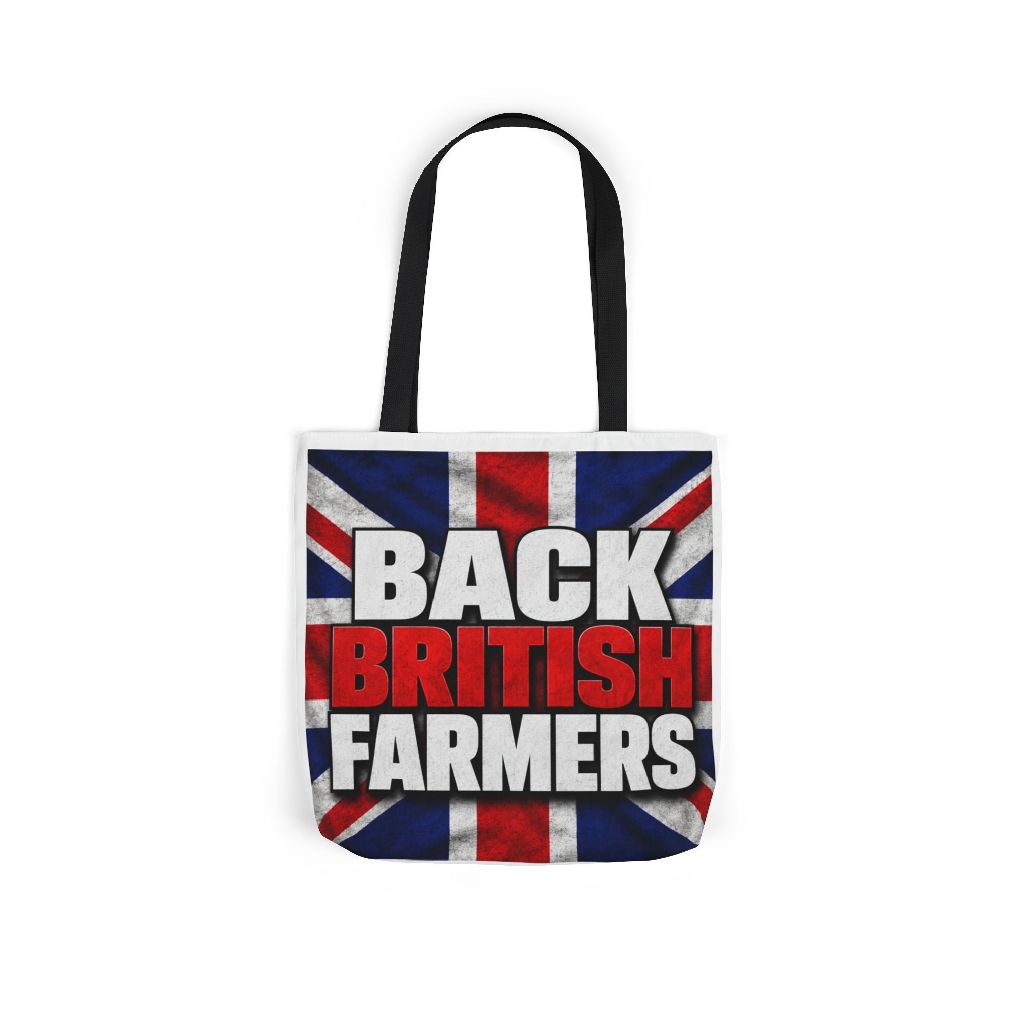 Back British Farmers Canvas Tote Bag — Union Jack Farming Support Tote