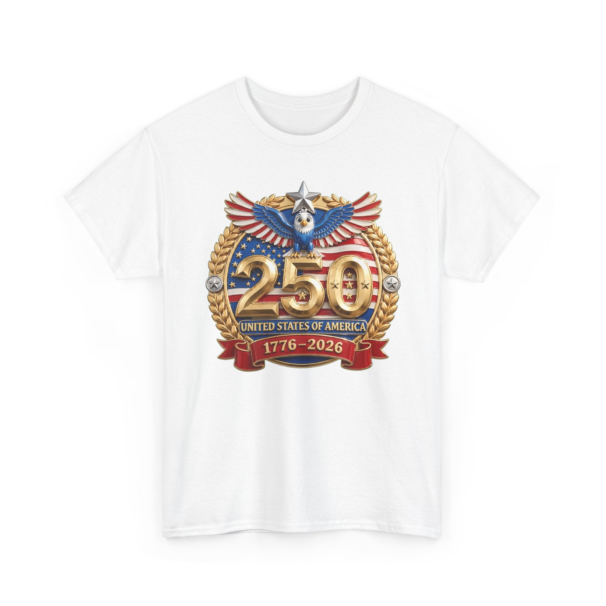 250th USA Anniversary T-Shirt – 1776–2026 Patriotic Eagle Emblem Tee