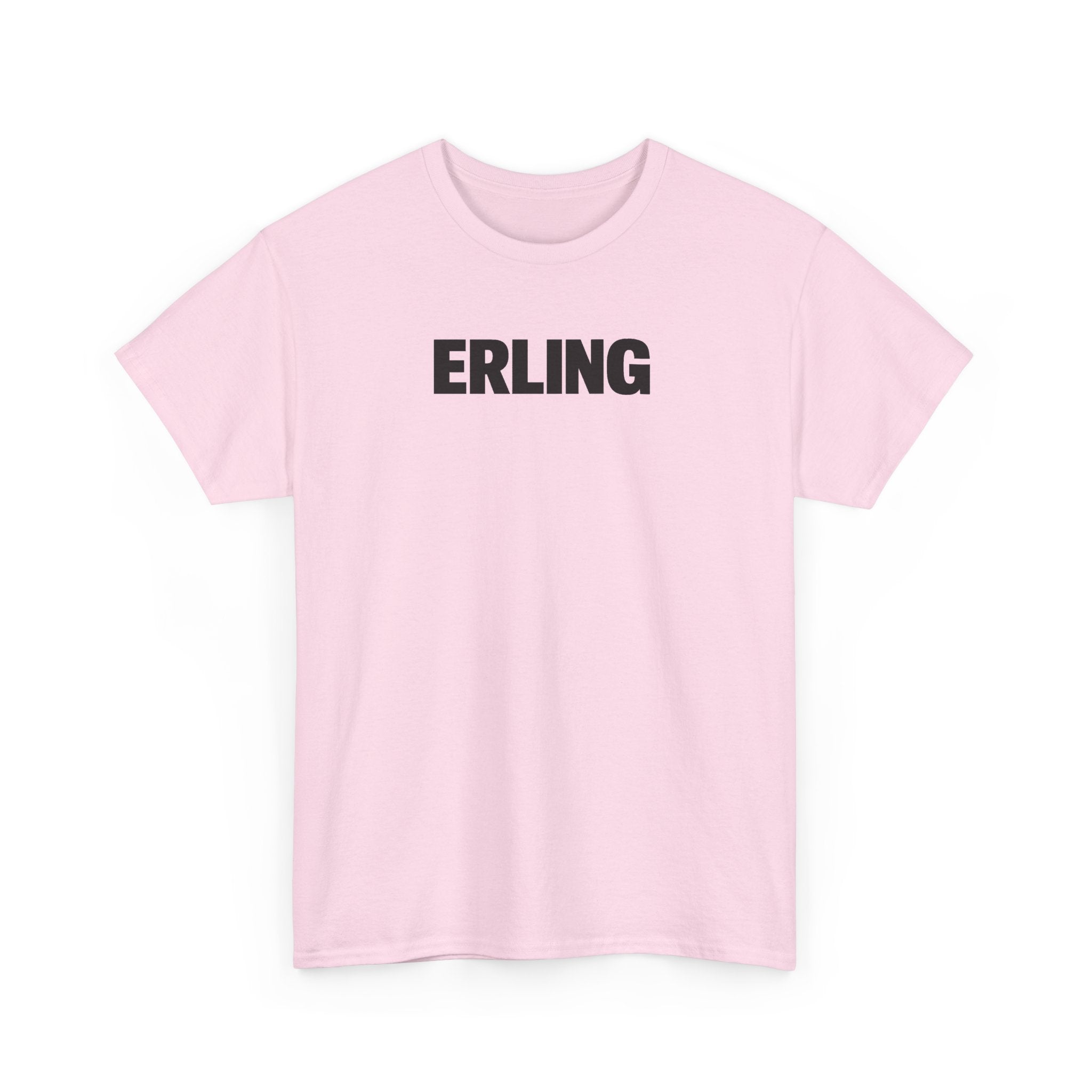 Erling Haaland Name Tee — Minimalist White Graphic T-Shirt