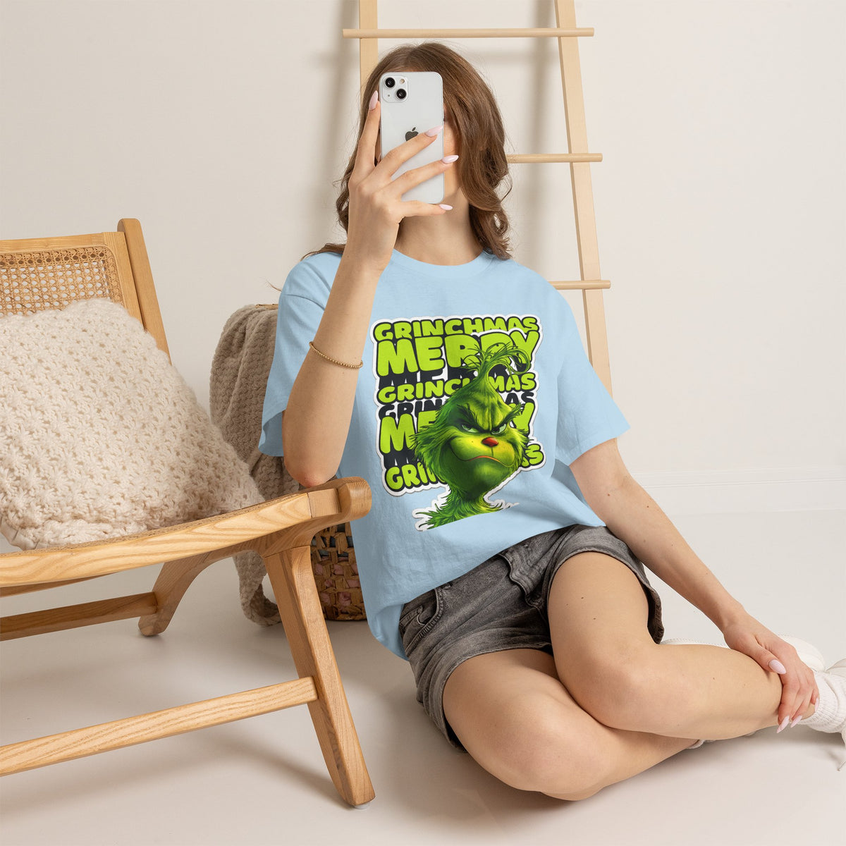 Grinchmas Merry Grinch Christmas Cotton T-Shirt / Tee