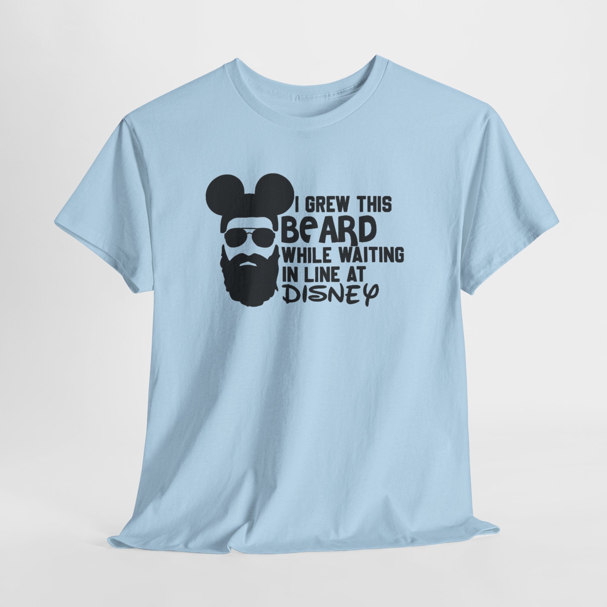 Beard While Waiting Tee – "I Grew This Beard While Waiting In Line At Disney" Funny Disney Dad T-Shirt
