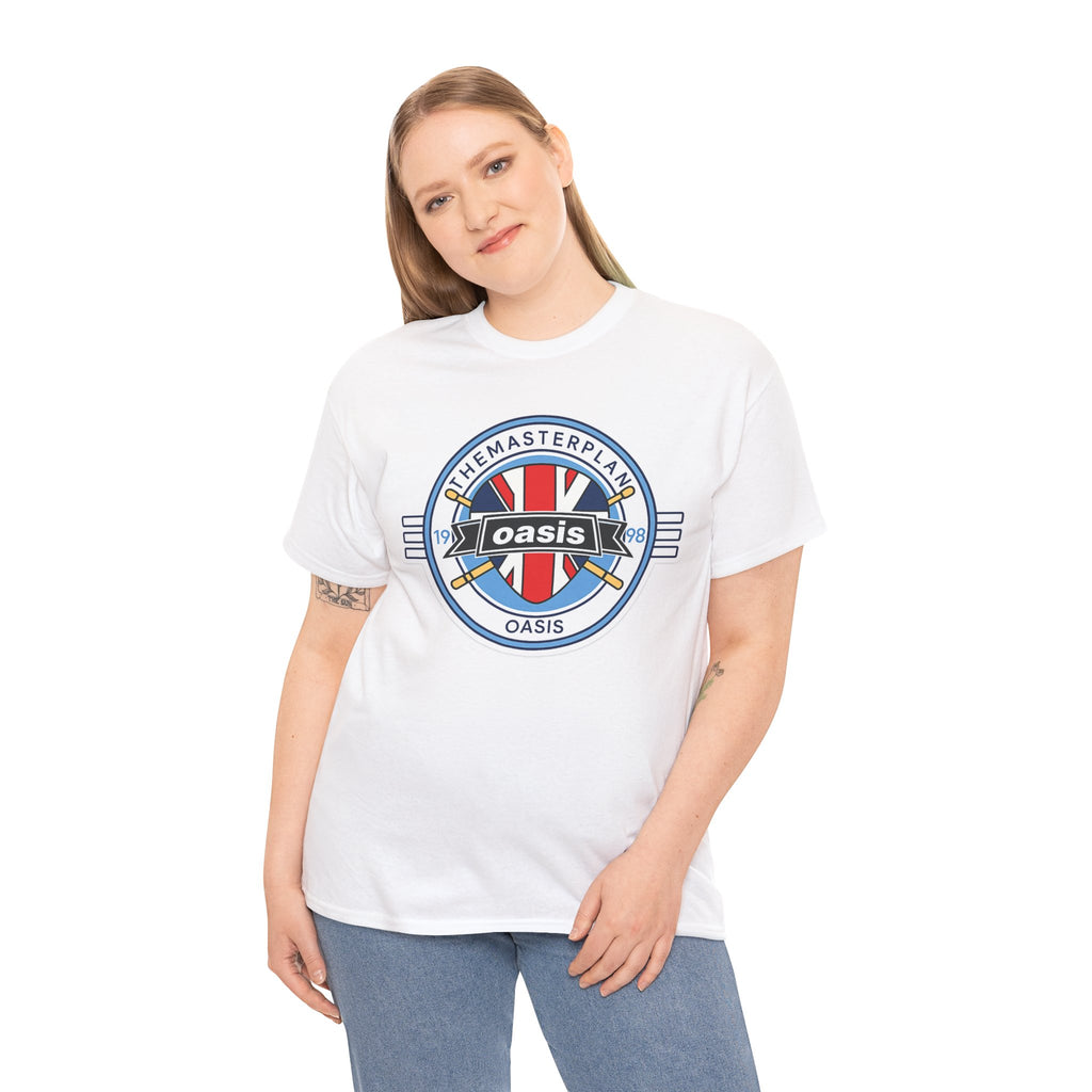 Oasis Union Jack Band Tee – Retro Rock Logo T-Shirt