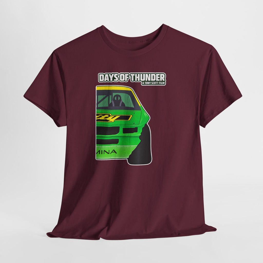 Days of Thunder Racing Car T‑Shirt — Retro Green Muscle Car Tee