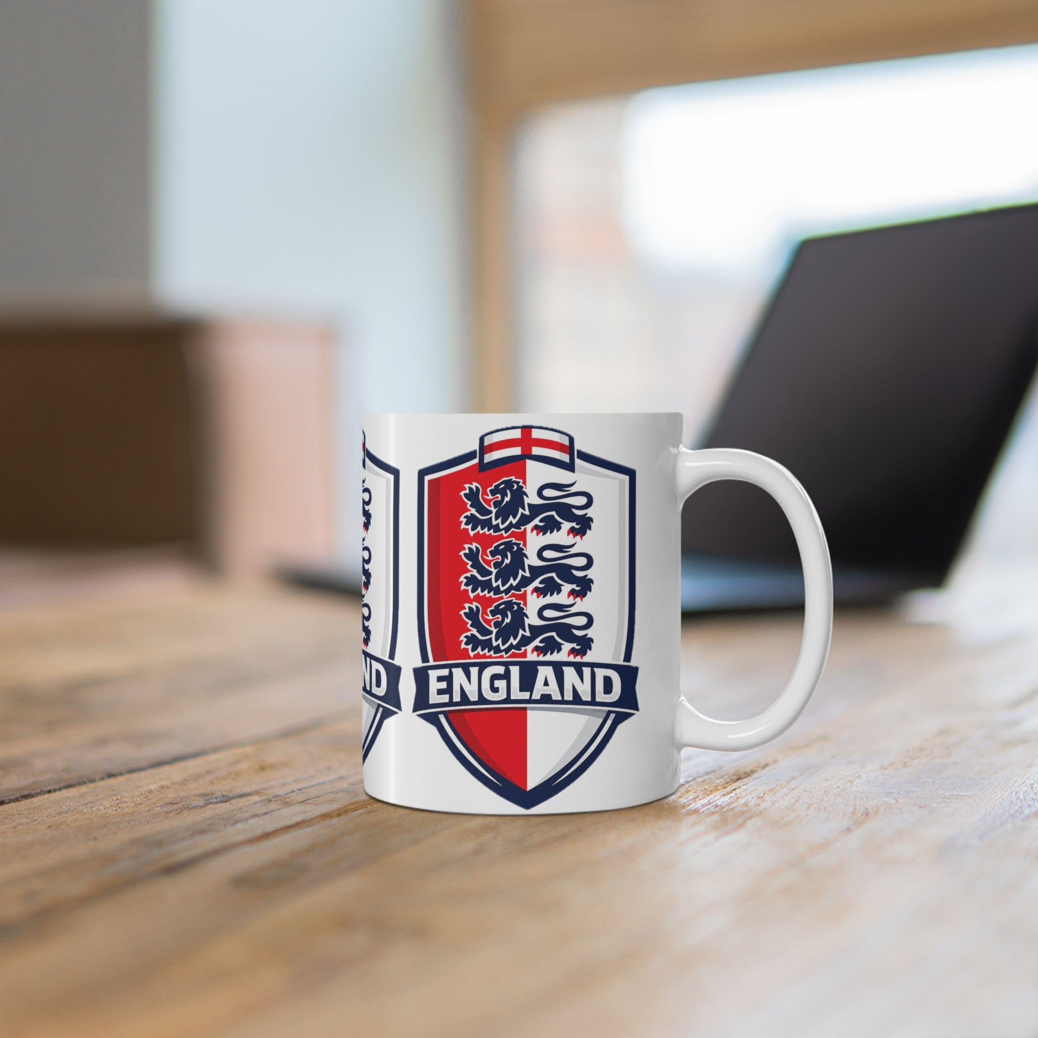 England Crest Unofficial Ceramic Coffee Mug — 11oz & 15oz