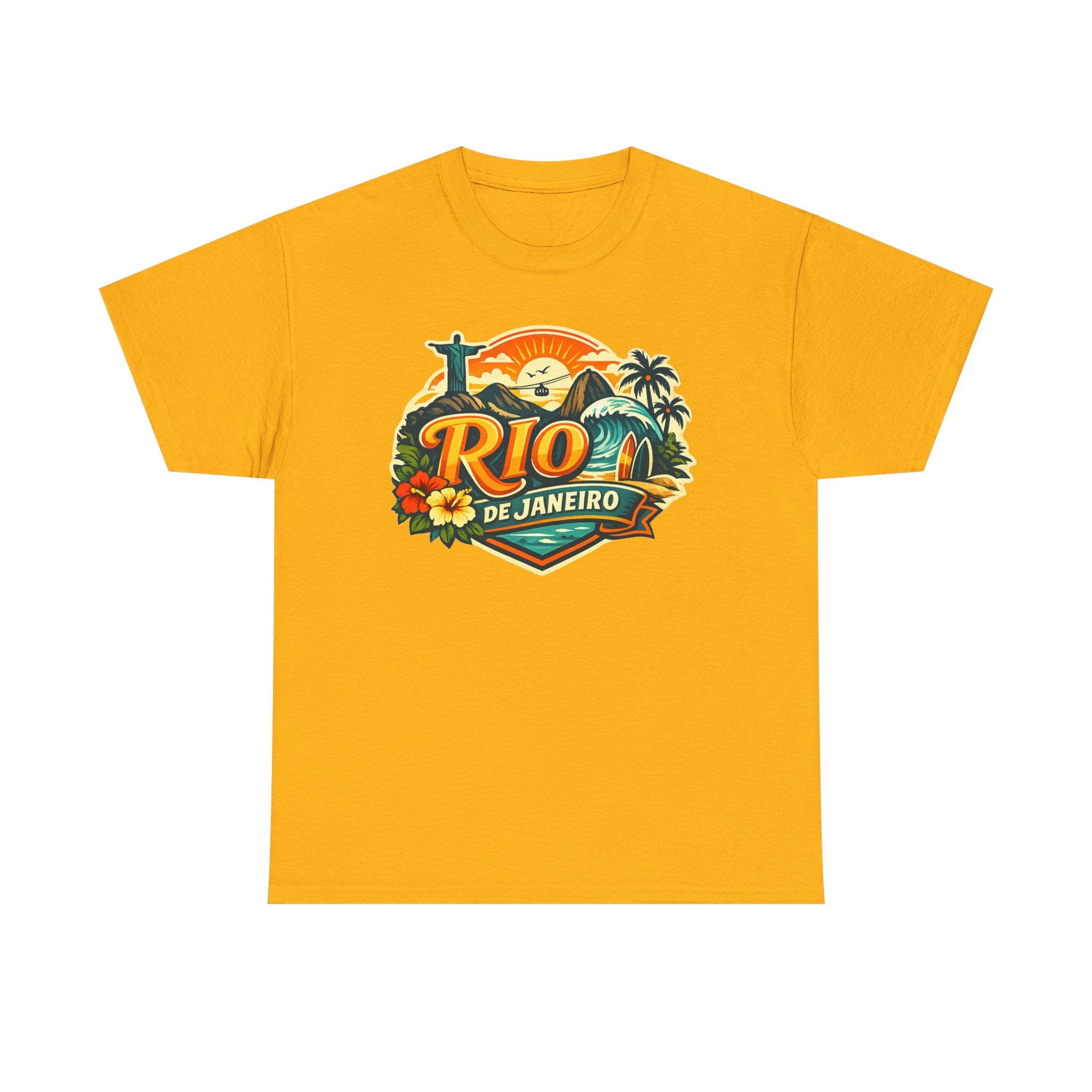 Rio de Janeiro Vintage Travel Tee – Tropical Sunset Beach T‑Shirt
