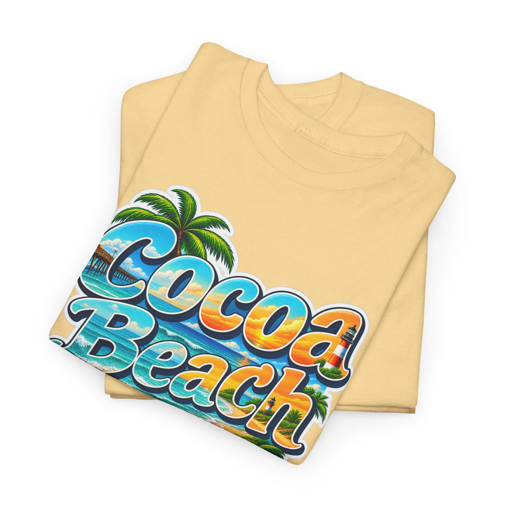 Cocoa Beach Florida Vintage Surf Cotton T-Shirt