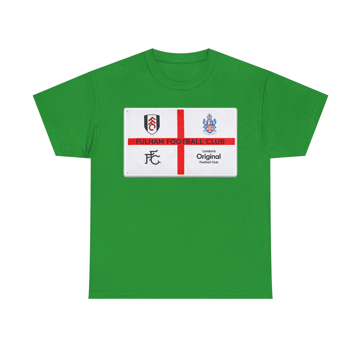 Fulham Football Club Crest Tee — St George’s Cross Football Shirt