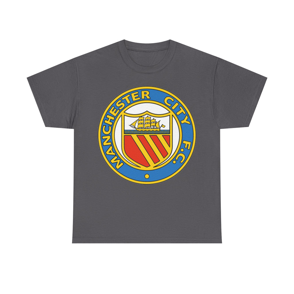 Manchester City Football Club Retro Crest T-Shirt - Retro Soccer Fan Tee