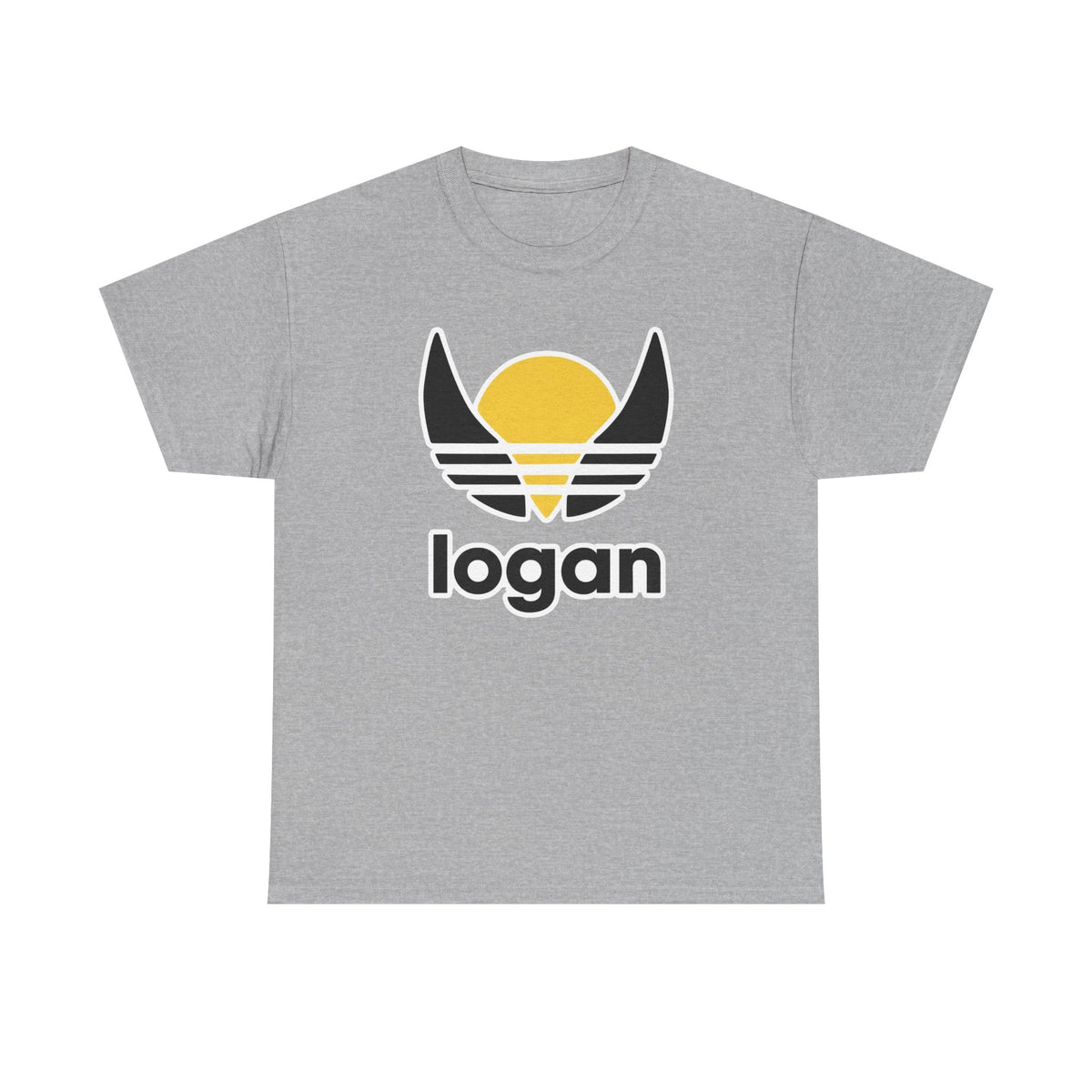 T‑Shirt — 'logan' Retro Sunrise Logo Cotton Tee