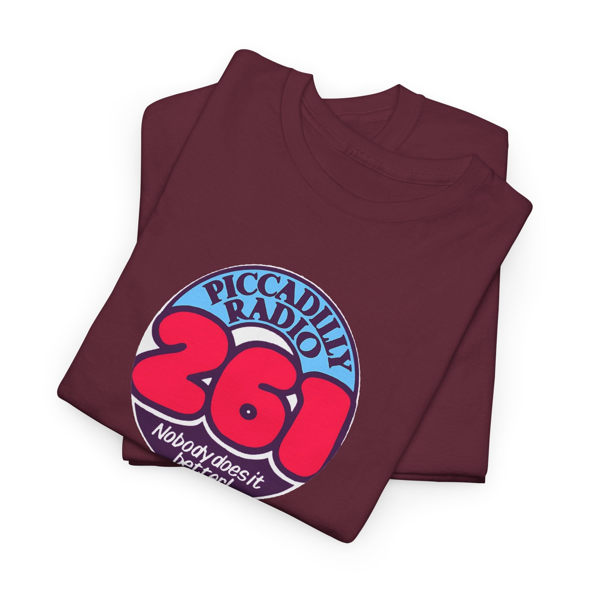 Piccadilly Radio '261' Logo T‑Shirt — Vintage Unofficial Radio Station Graphic Tee