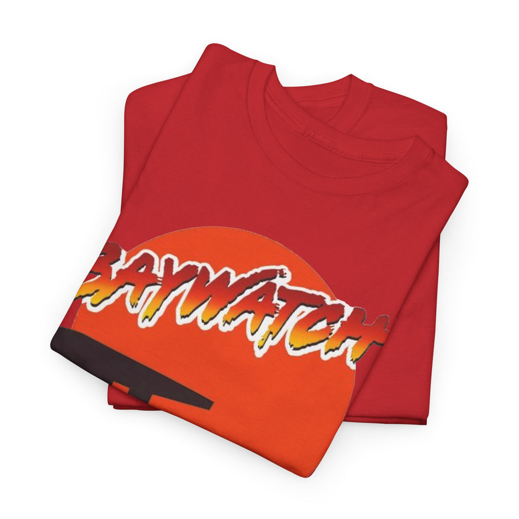 Baywatch Lifeguard Sunset Cotton T-Shirt