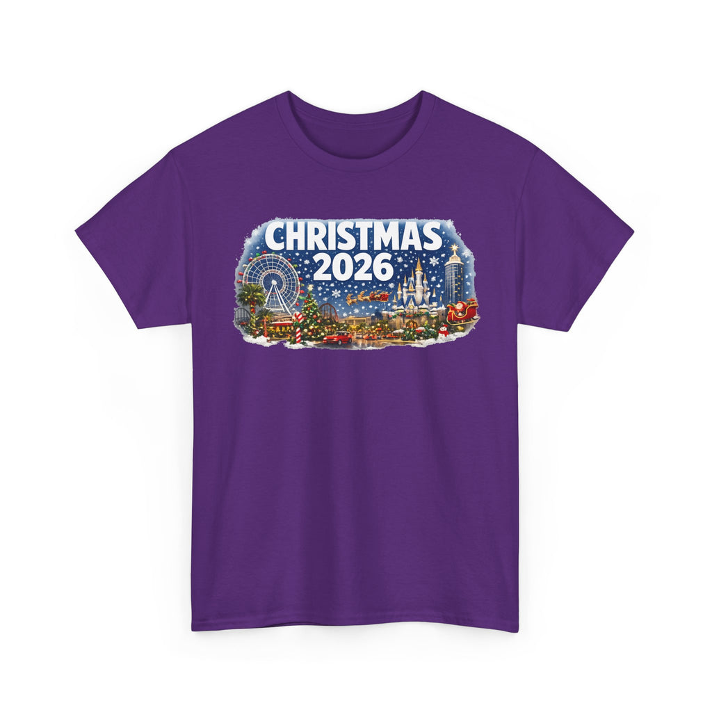 Christmas 2026 Holiday Tee — Festive Winter Village Graphic T-Shirt