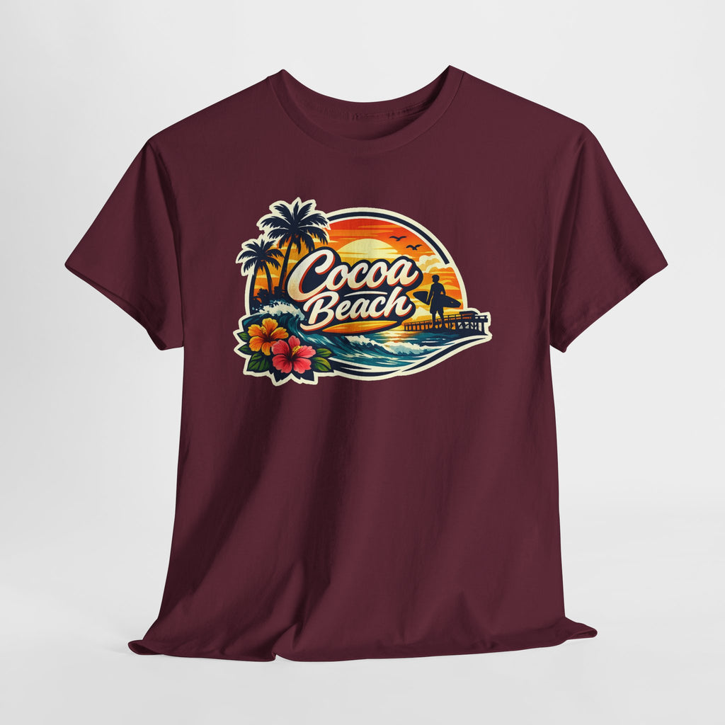 Cocoa Beach Vintage Sunset T-Shirt
