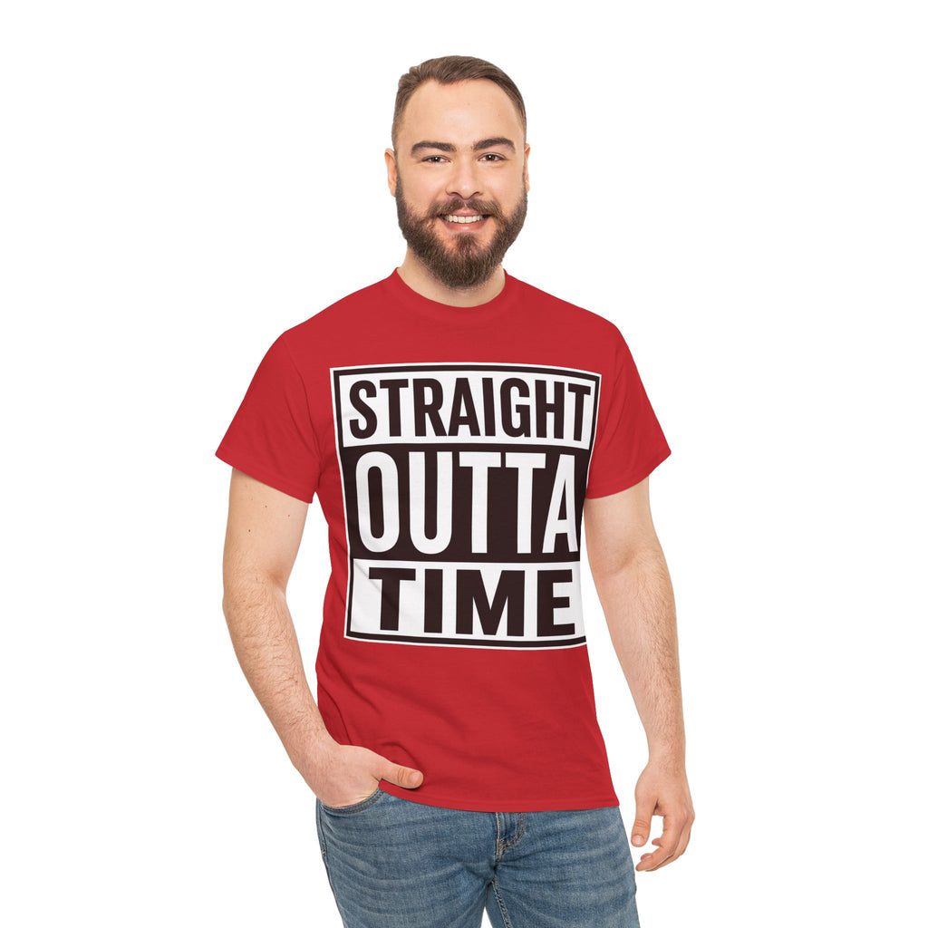Straight Outta Time T-Shirt — Funny Retro Text Tee