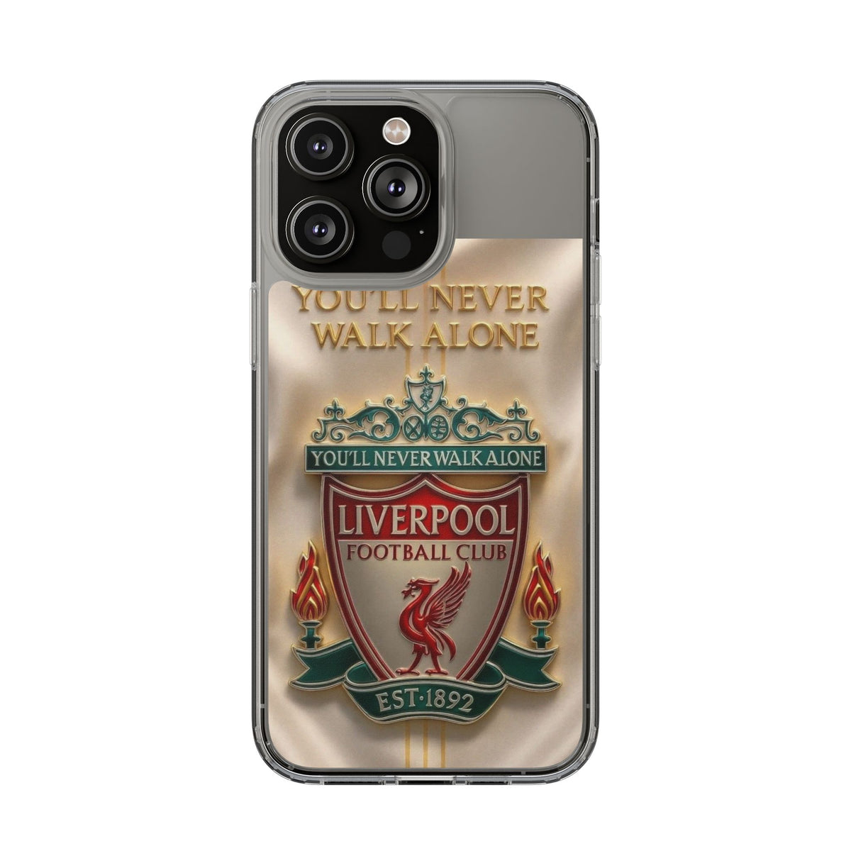 Liverpool FC 'You'll Never Walk Alone' Clear Phone Case