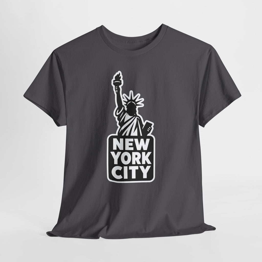 New York City Statue of Liberty Graphic Cotton T-Shirt / Tee