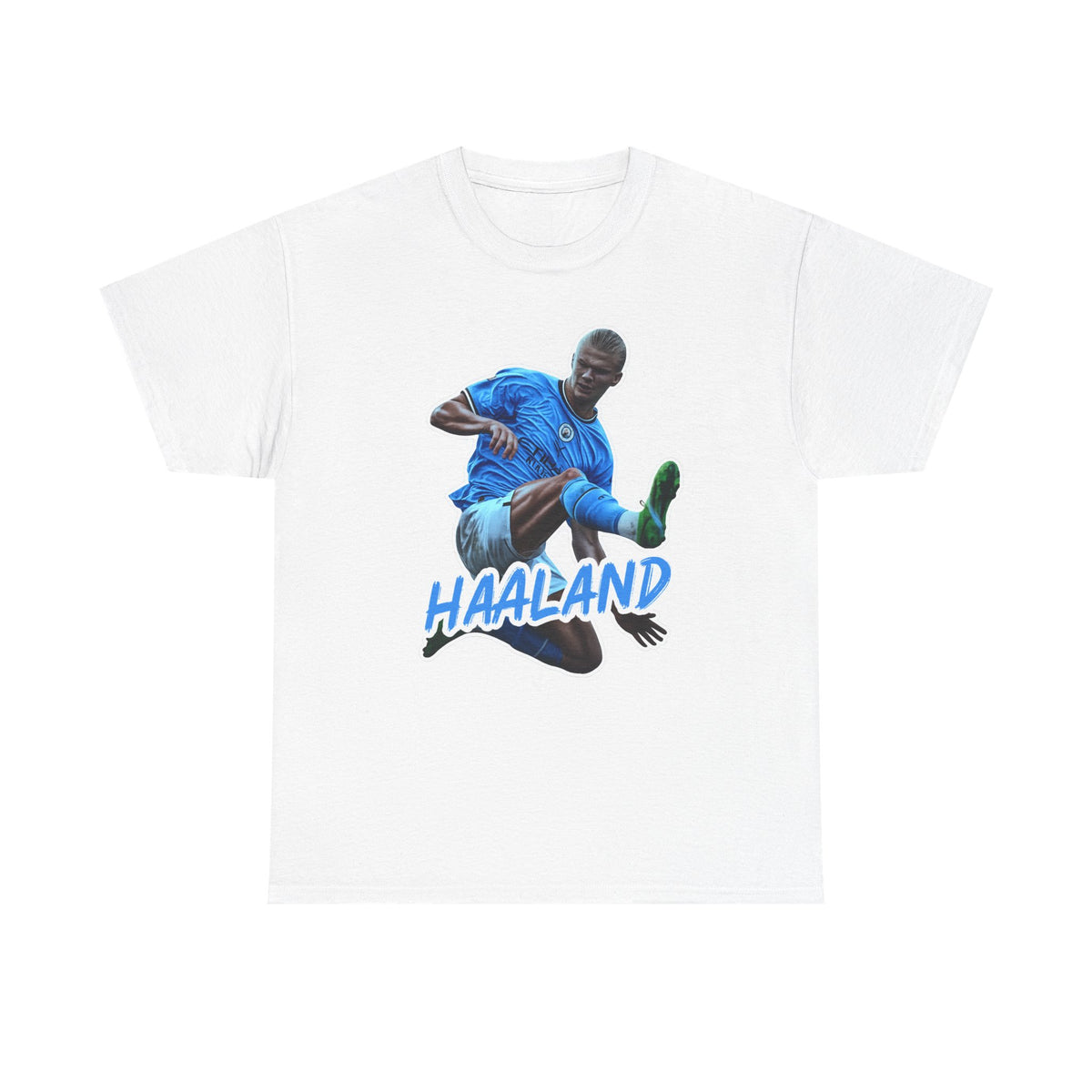 Erling Haaland Manchester City Soccer T‑Shirt – Dynamic Action Graphic Tee