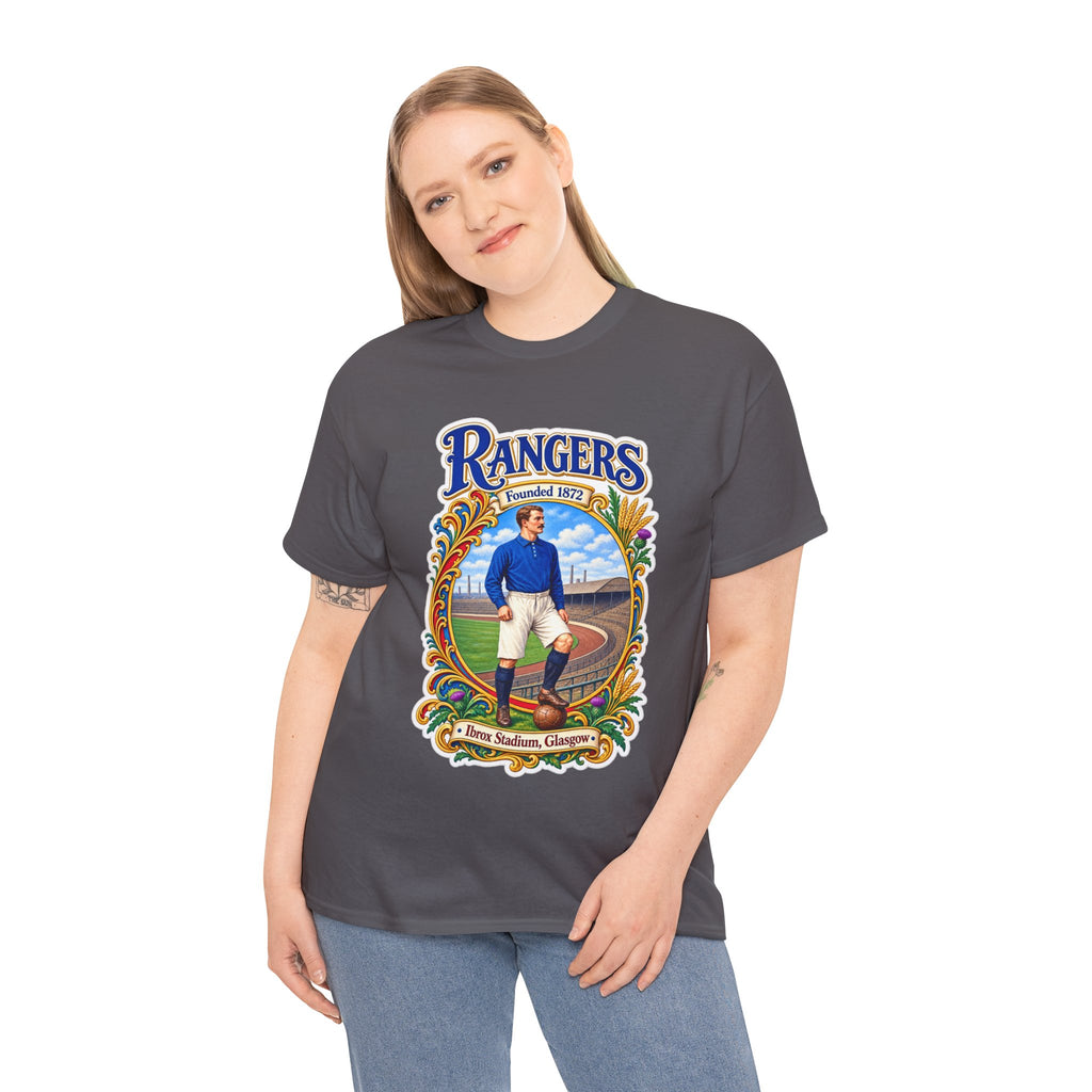 Rangers Retro Player Field Graphic Cotton T-Shirt