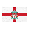 Double-Sided Football Club Flag — Red Cross Crest Design