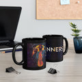 Black Ceramic Mug — 'Sinners' Vintage Art Gothic Coffee Cup