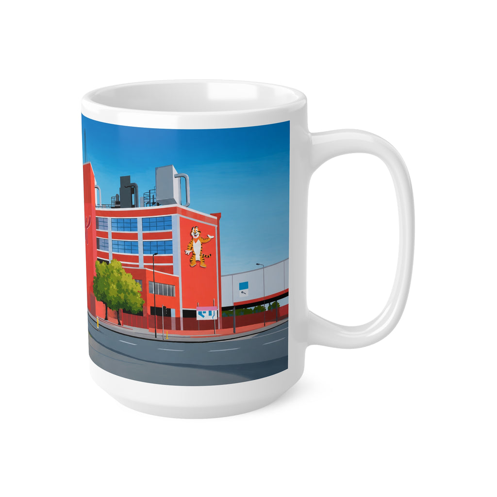 Kellogg's Manchester Ceramic Coffee Mug — City Arena Illustration, 11oz & 15oz
