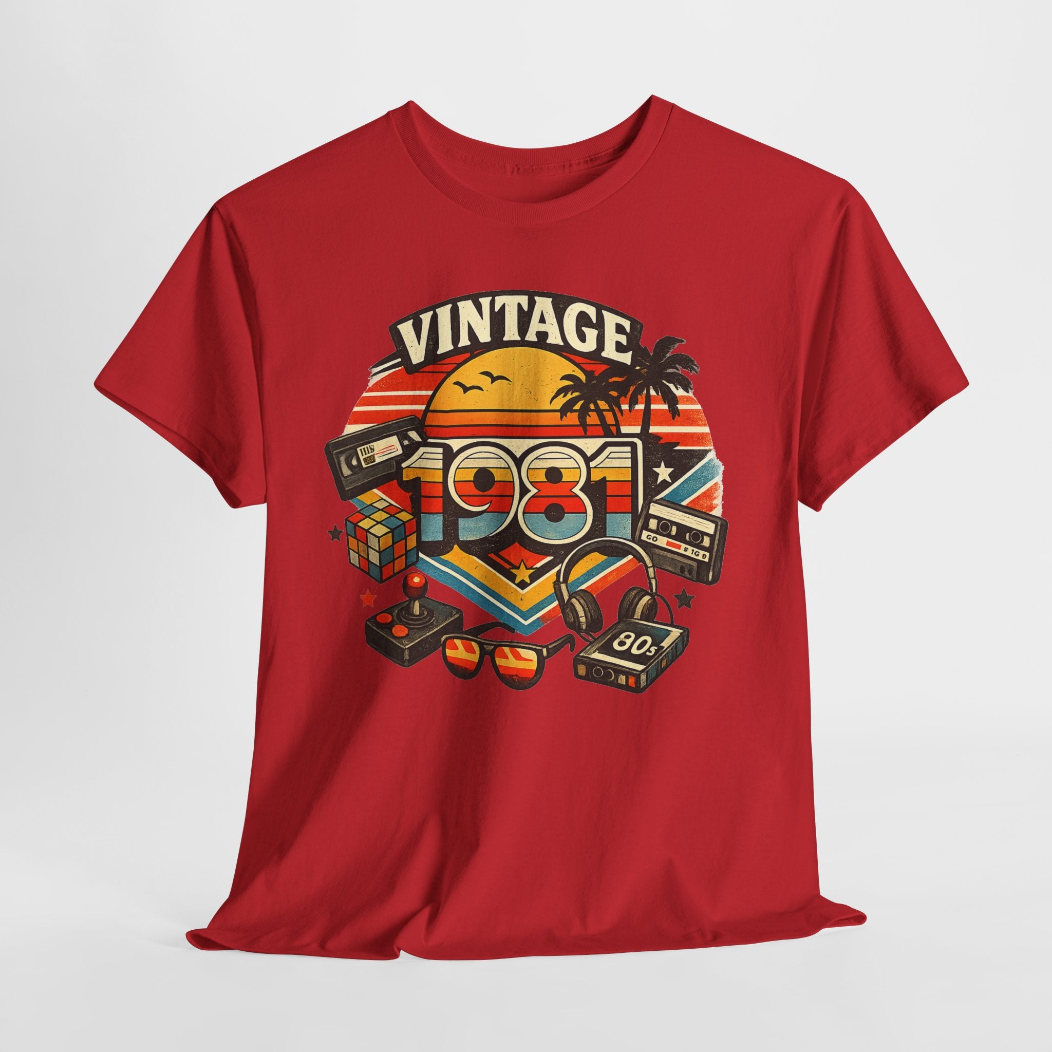 Vintage 1981 Retro Tee — 80s Nostalgia Graphic T-Shirt