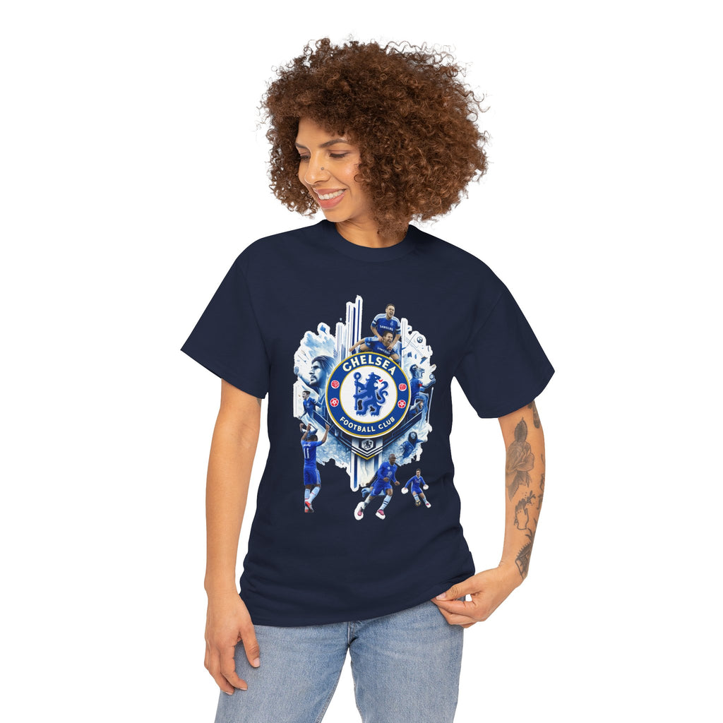 Chelsea FC Crest Players T-Shirt — Blue Football Fan Tee