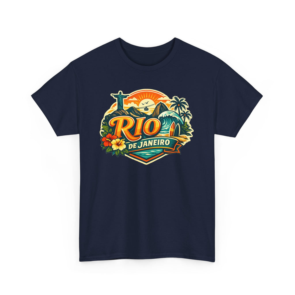 Rio de Janeiro Vintage Travel Tee – Tropical Sunset Beach T‑Shirt