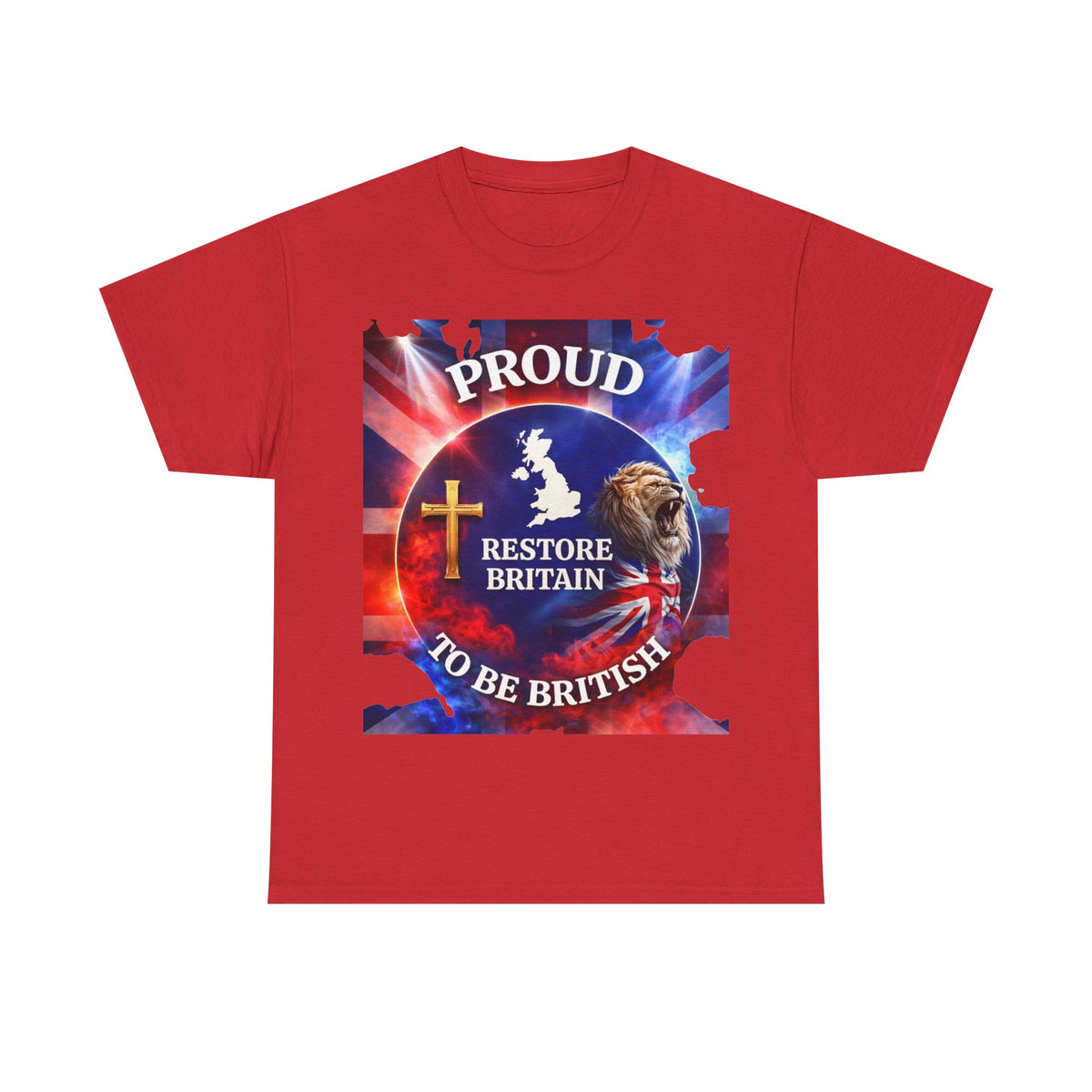 Proud to Be British Restore Britain Cotton T‑Shirt