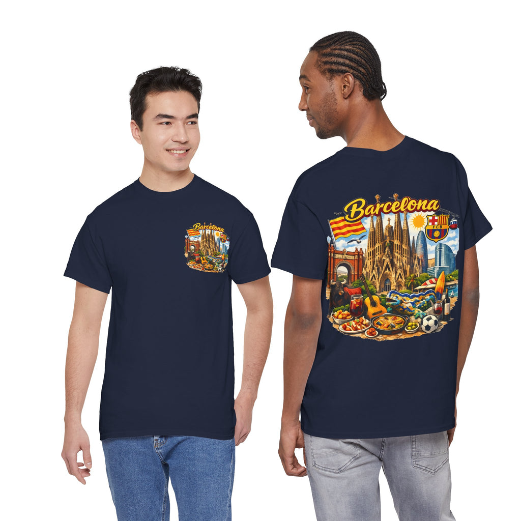 Barcelona Souvenir T‑Shirt — Vintage City Collage Tee