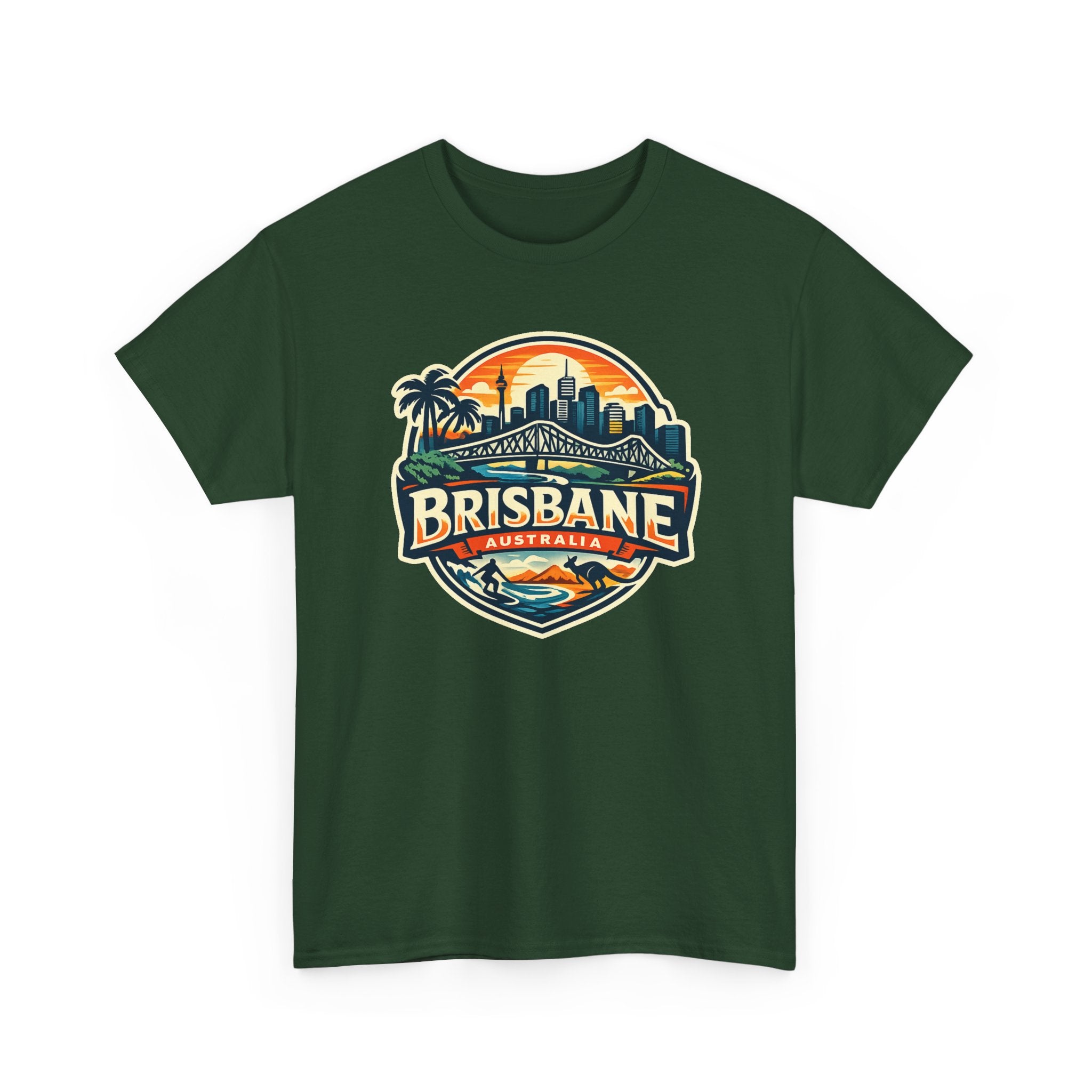 Brisbane Australia Vintage Sunset T-Shirt