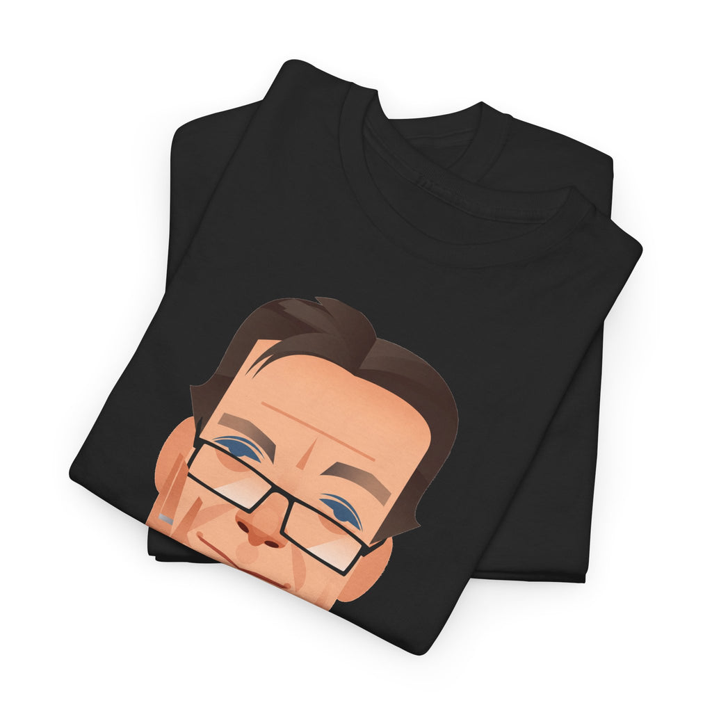 Tony Wilson Manchester Legend Caricature Gentleman Face Cotton T-Shirt