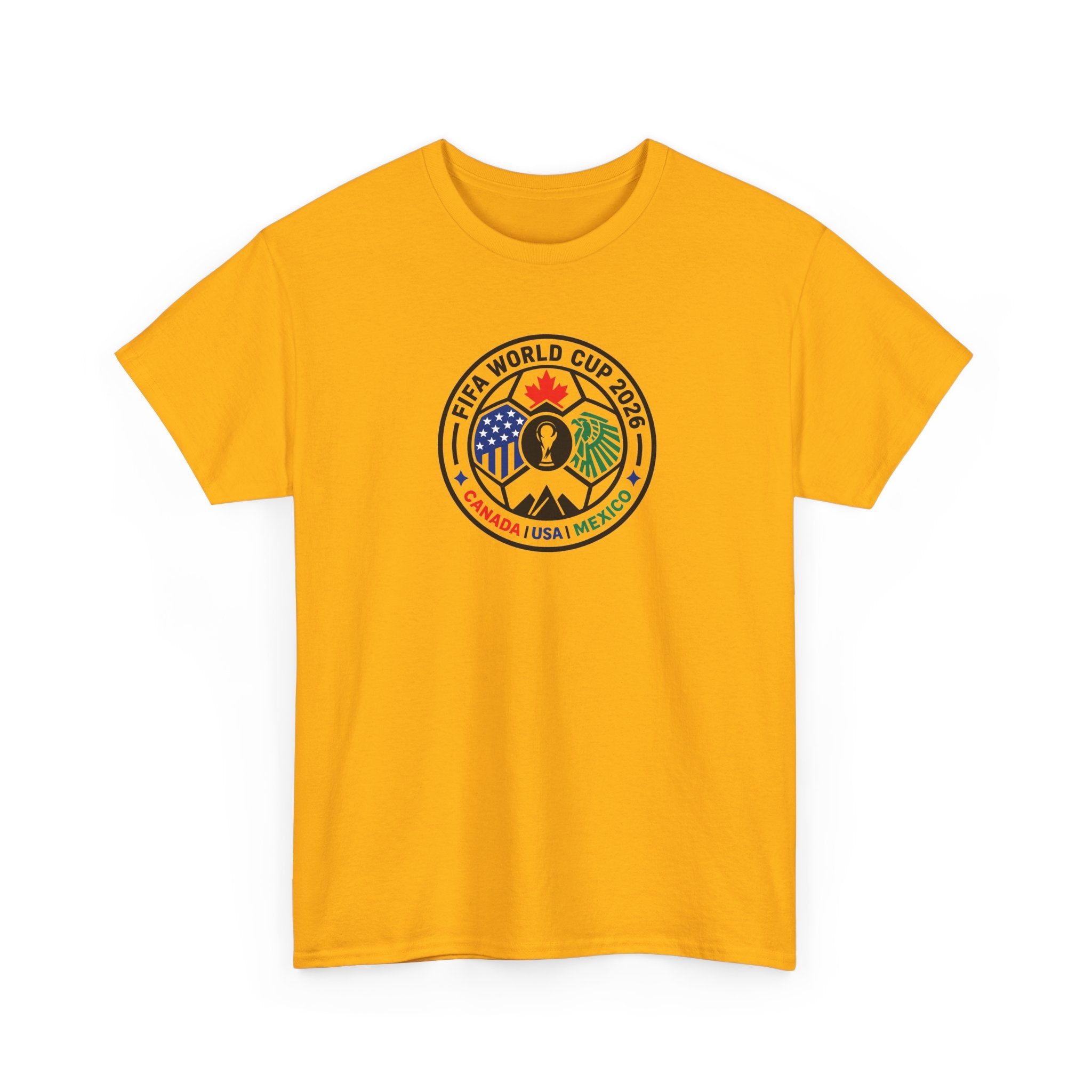 World Cup 2026 Soccer Tee — Canada USA Mexico Crest