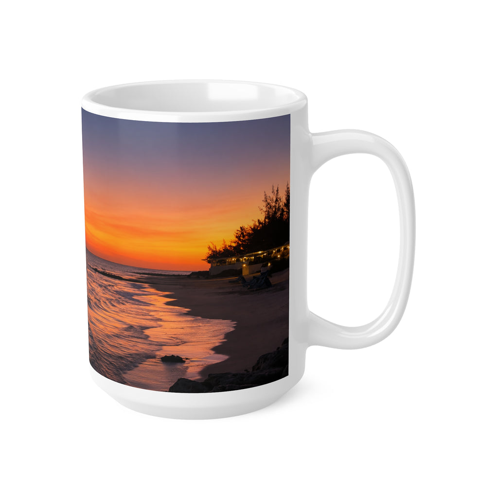 Barbados Sunset Ocean Ceramic Mug — 11oz & 15oz Coffee Cup
