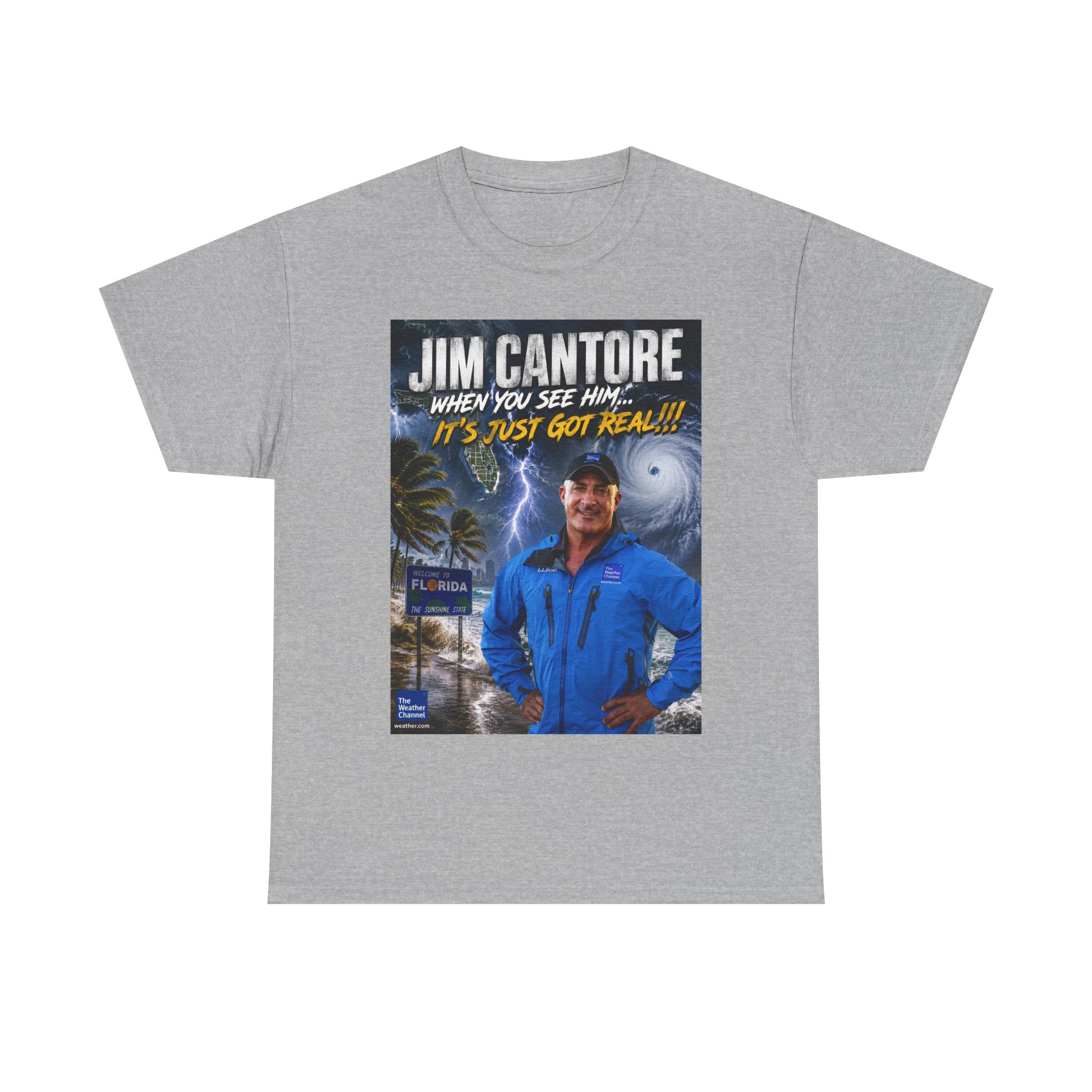 Jim Cantore "It's Just Got Real" Hurricane T-Shirt