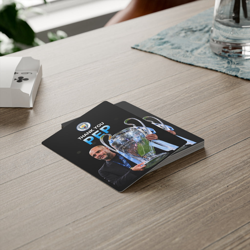 Thank you Pep Manchester City Playing / Poker Cards