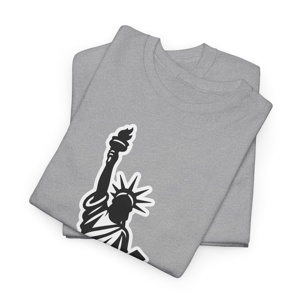 New York City Statue of Liberty Graphic Cotton T-Shirt / Tee