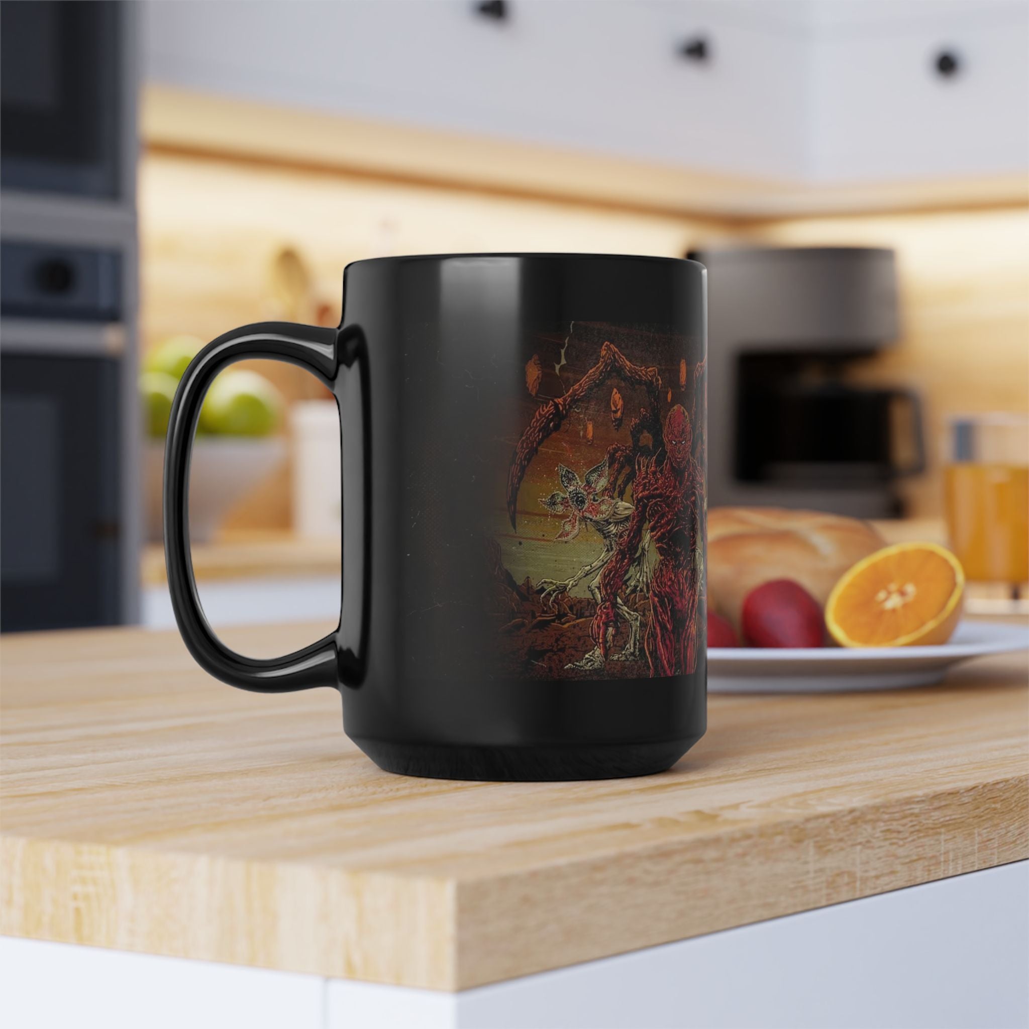 Stranger Things Season 3 Black Ceramic Mug (11oz, 15oz)