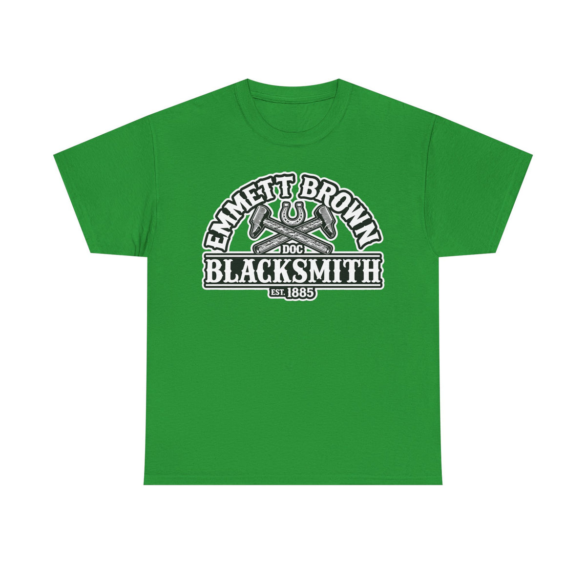 Blacksmith Emmett Brown Tee — Vintage Doc Blacksmith Graphic Shirt