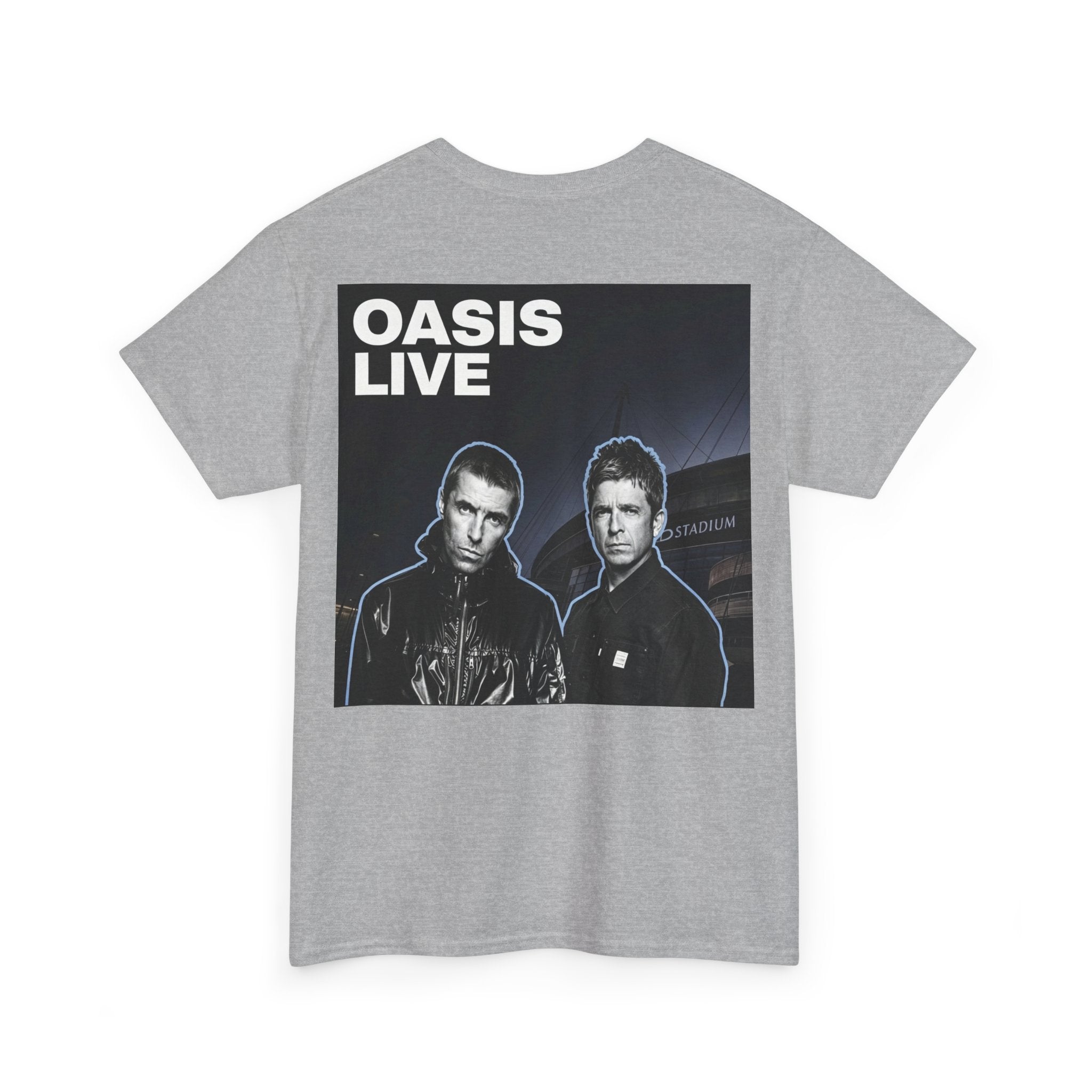Oasis Live Graphic Tee — Retro Band Logo Concert T‑Shirt
