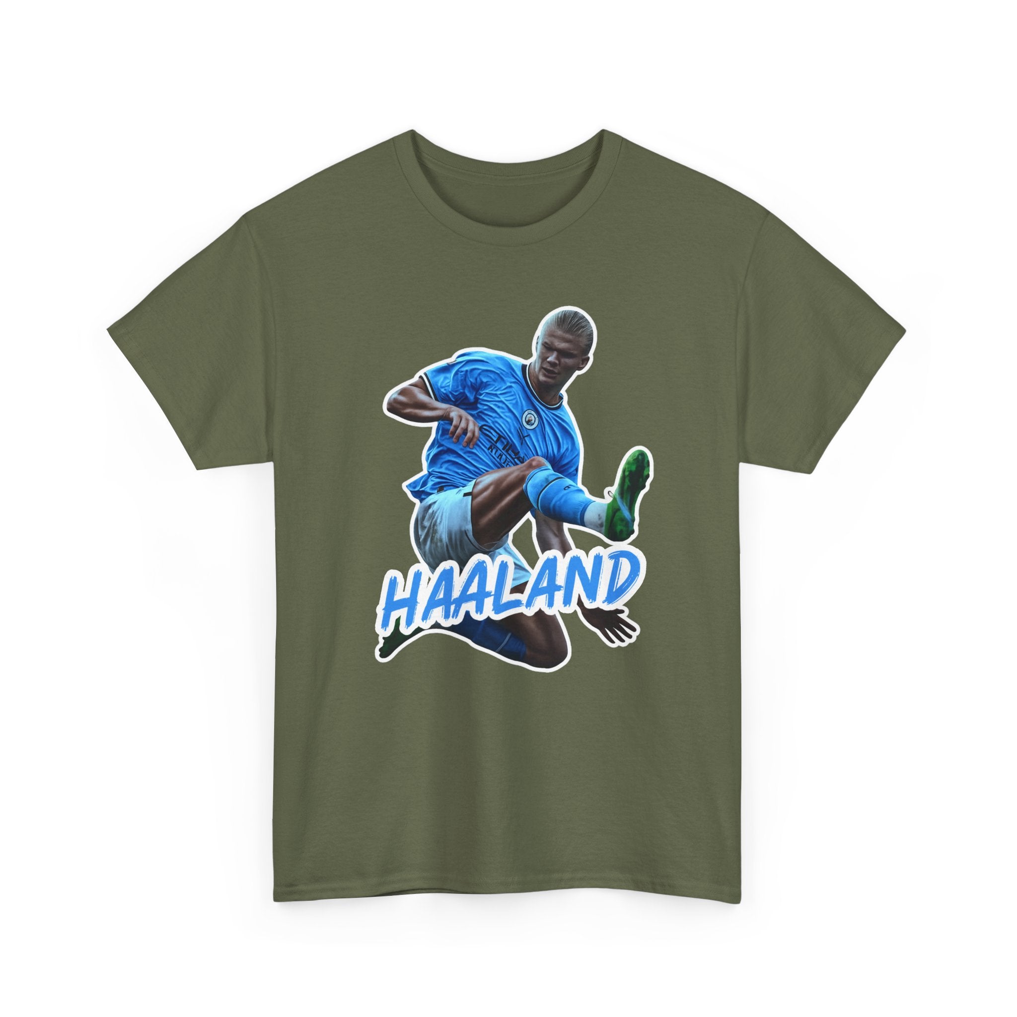Erling Haaland Manchester City Soccer T‑Shirt – Dynamic Action Graphic Tee