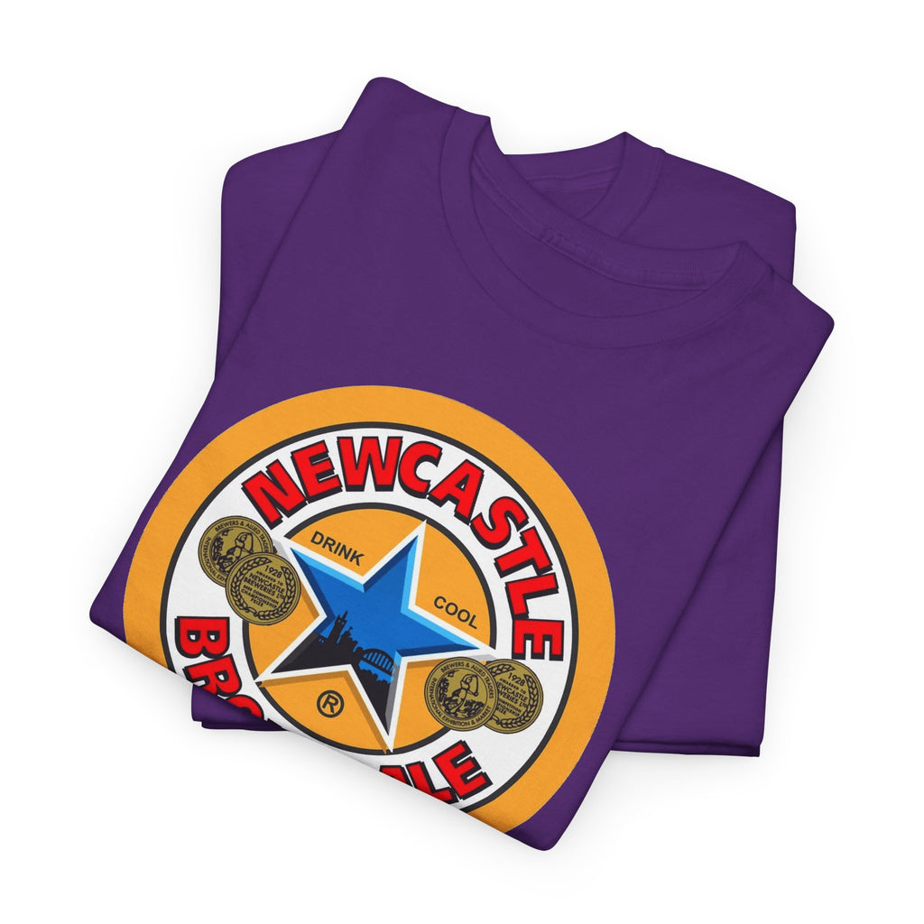 Newcastle Brown Ale Inspired Retro Logo Cotton T-Shirt