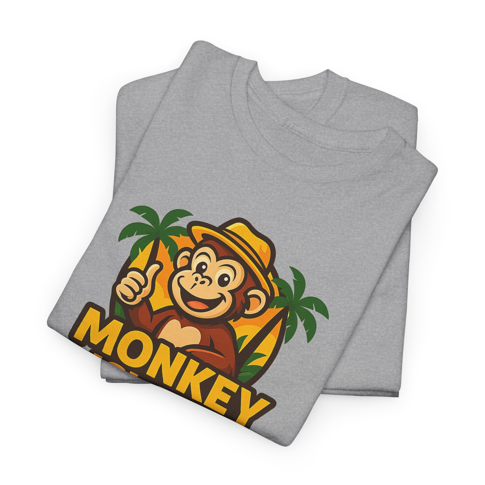 Monkey Island T-Shirt — Cute Tropical Monkey Logo Tee