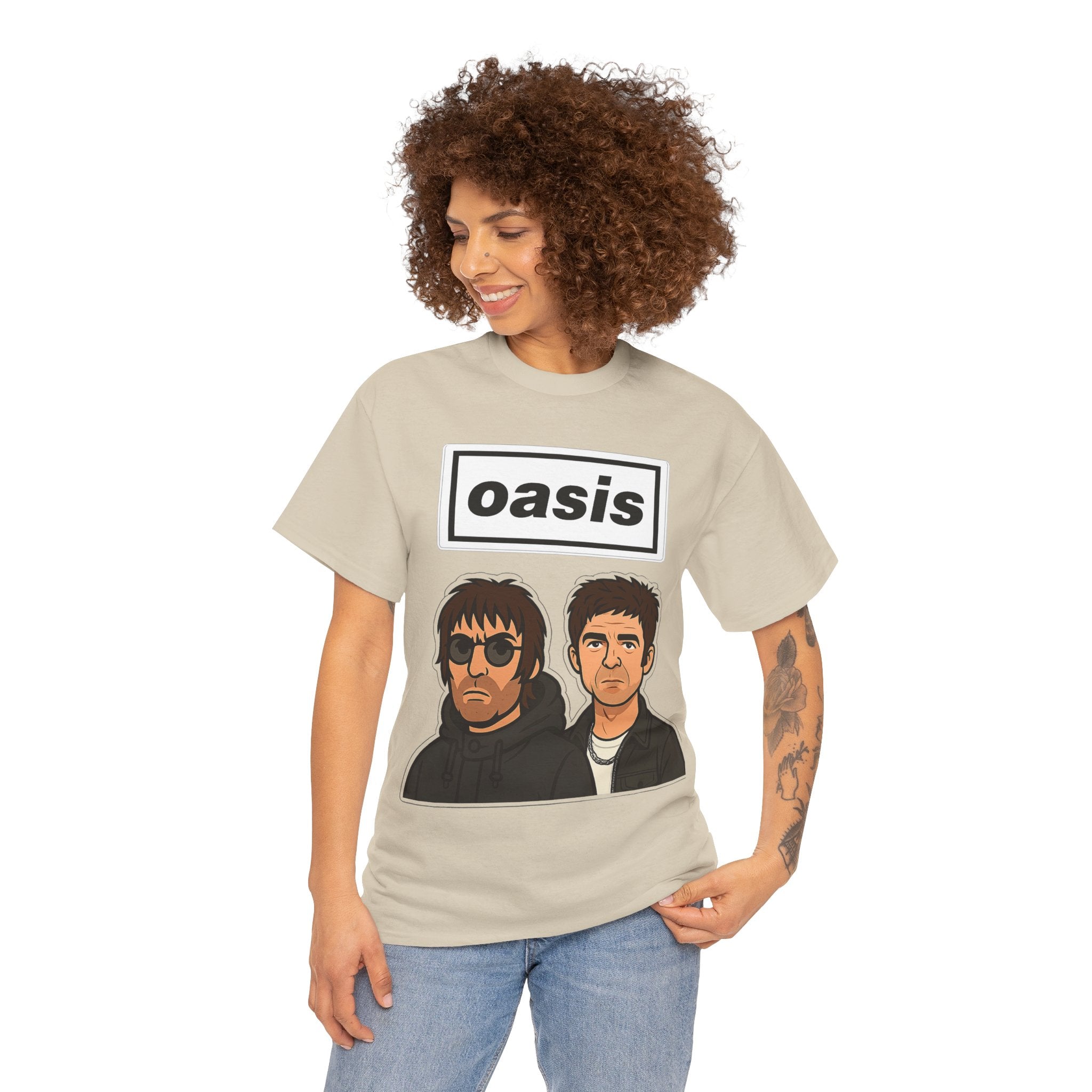 Oasis Inspired Unofficial Band Logo Tee — 'oasis' Graphic T-Shirt