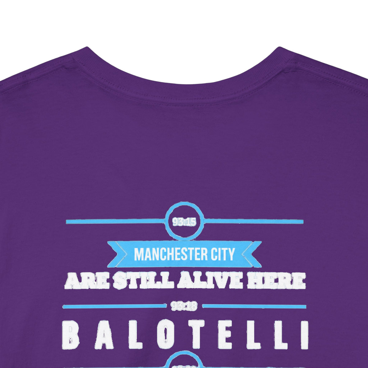 Manchester City Vintage Football Tee — Aguero & Balotelli Fan Shirt